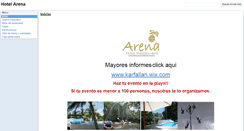 Desktop Screenshot of hotelarena.org