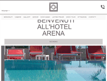 Tablet Screenshot of hotelarena.it